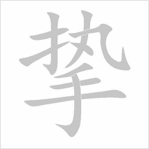 挚字动态笔顺演示