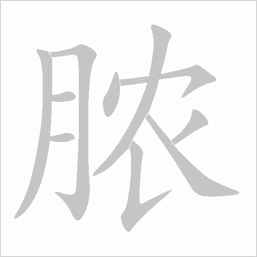 脓字动态笔顺演示