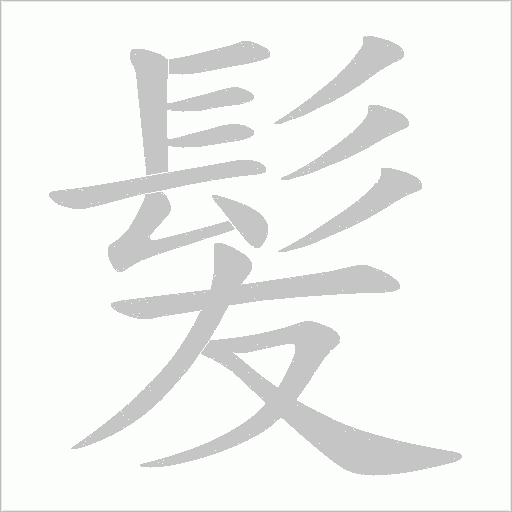 髪字动态笔顺演示