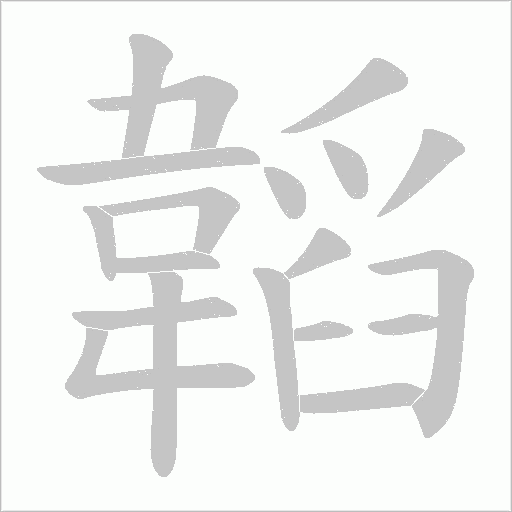 韜字动态笔顺演示