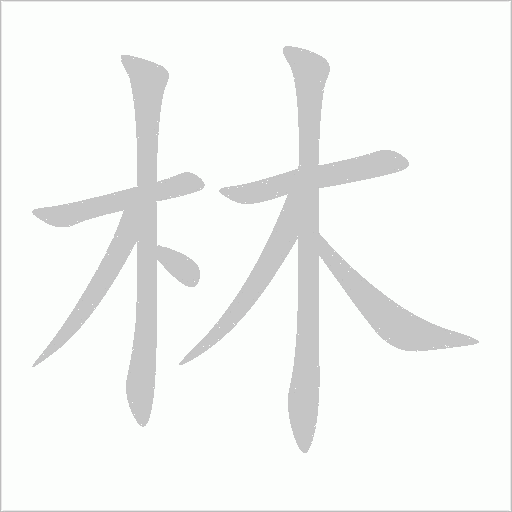 林字动态笔顺演示