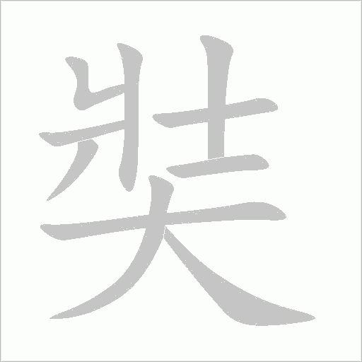 奘字动态笔顺演示