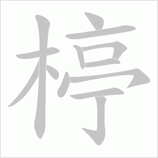 楟字动态笔顺演示