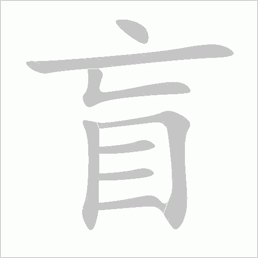 盲字动态笔顺演示