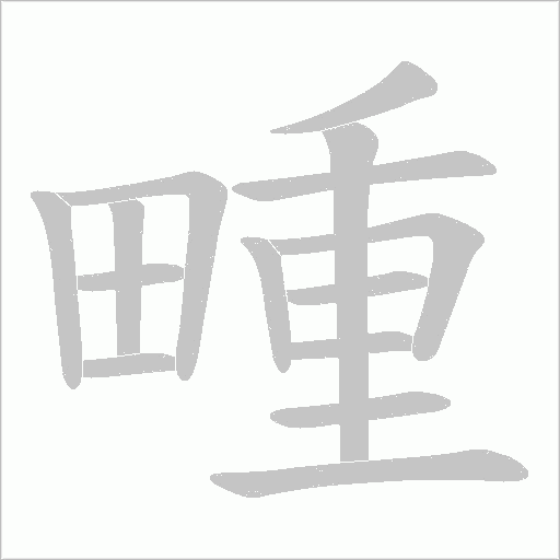 畽字动态笔顺演示