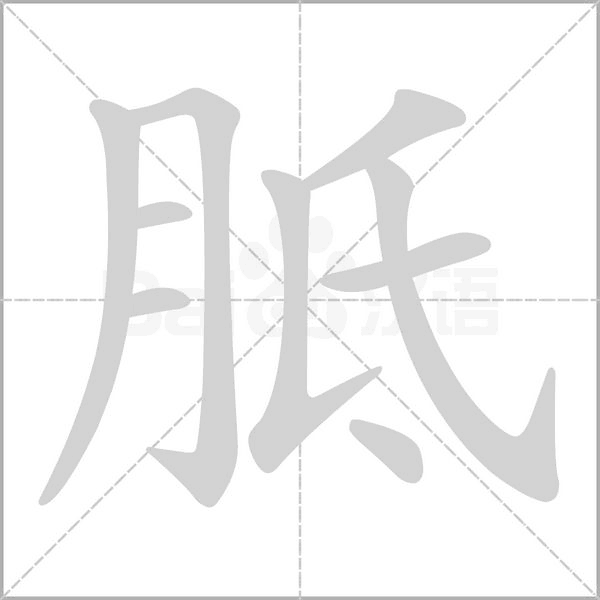 胝字动态笔顺演示