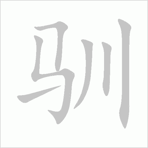 驯字动态笔顺演示