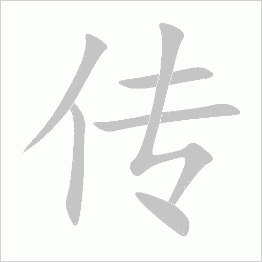 传字动态笔顺演示