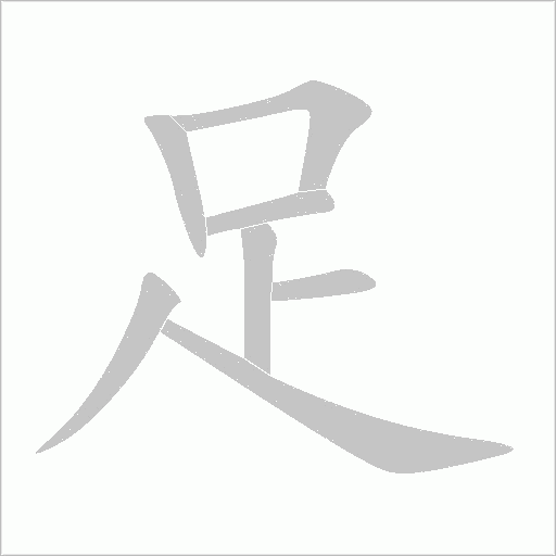 足字动态笔顺演示