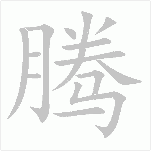 腾字动态笔顺演示