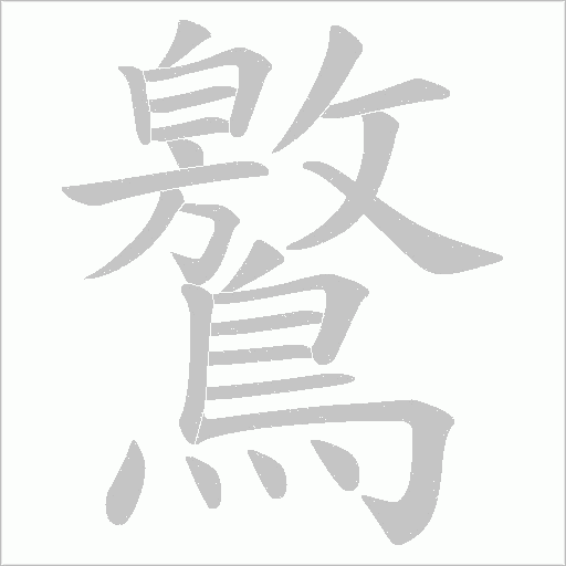 鸄字动态笔顺演示