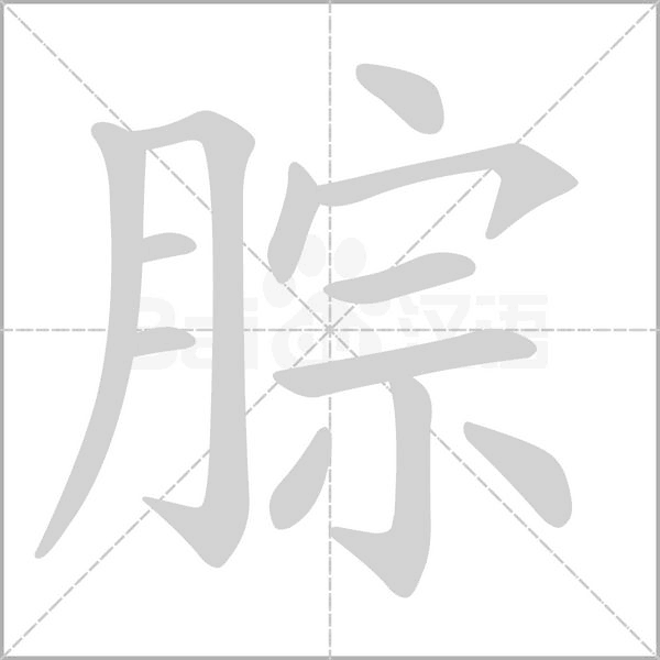 腙字动态笔顺演示
