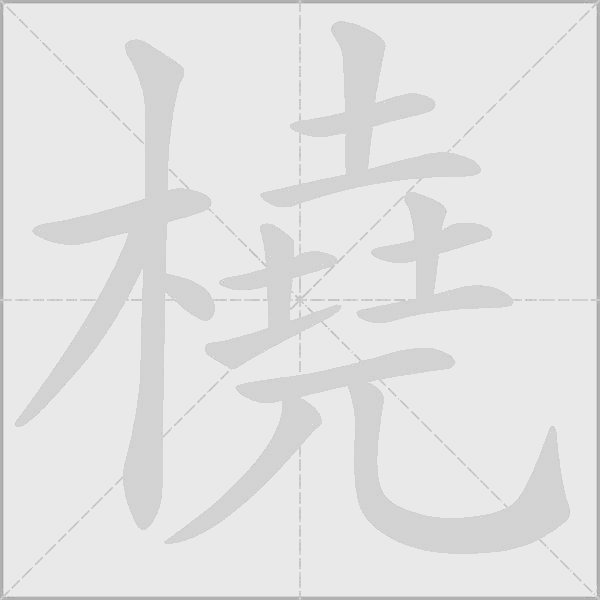 橈字动态笔顺演示