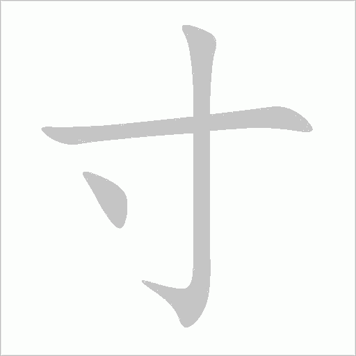 寸字动态笔顺演示