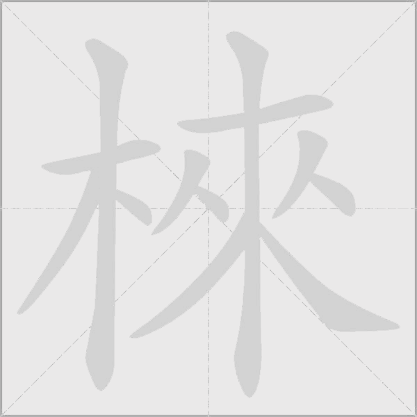 棶字动态笔顺演示