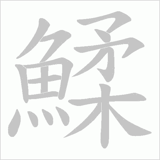鰇字动态笔顺演示
