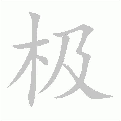 极字动态笔顺演示