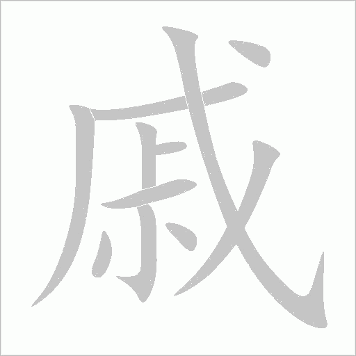 戚字动态笔顺演示