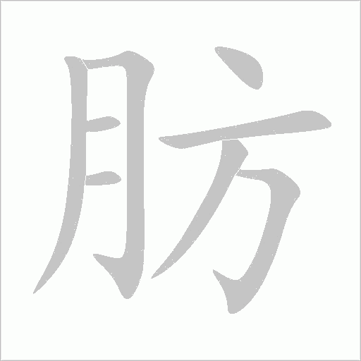 肪字动态笔顺演示