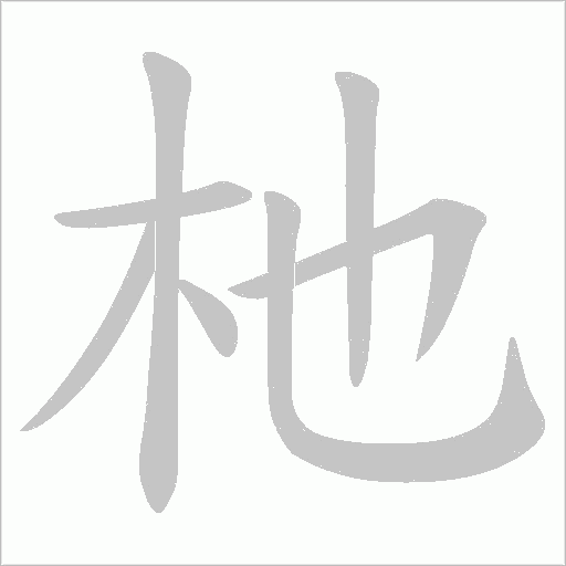 杝字动态笔顺演示