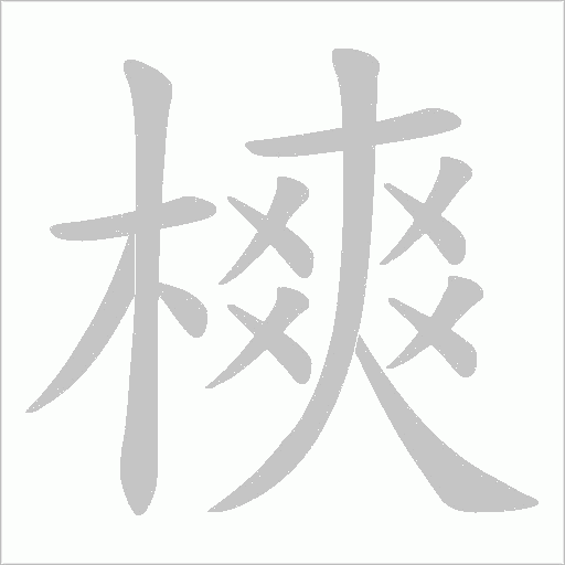 樉字动态笔顺演示