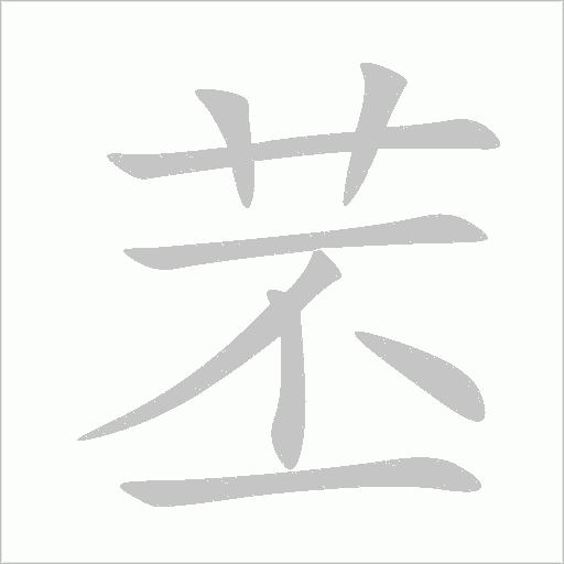 苤字动态笔顺演示