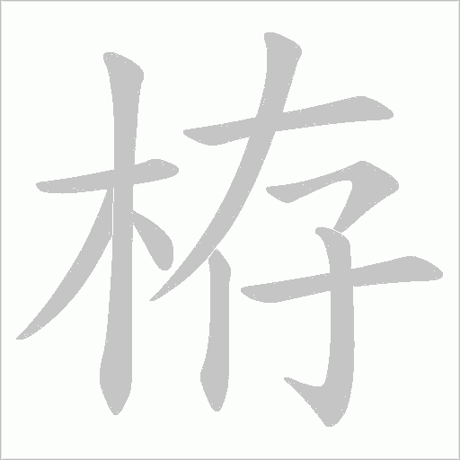 栫字动态笔顺演示
