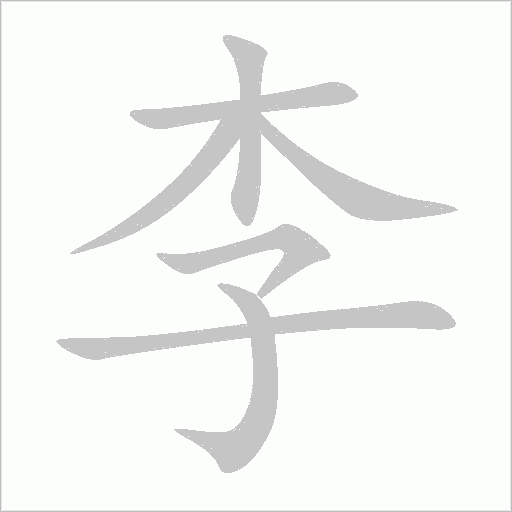李字动态笔顺演示