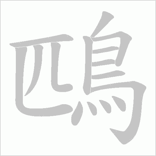 鴄字动态笔顺演示