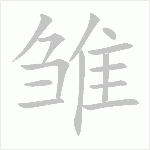雏字动态笔顺演示