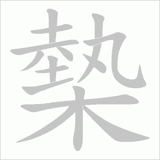槷字动态笔顺演示