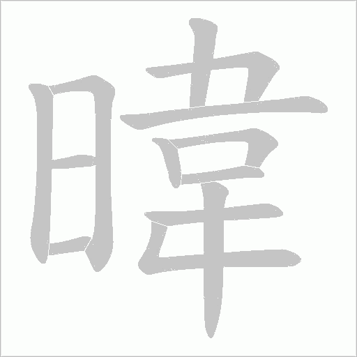 暐字动态笔顺演示