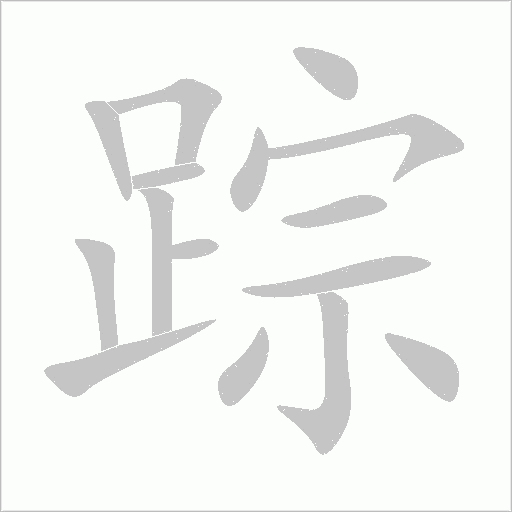 踪字动态笔顺演示