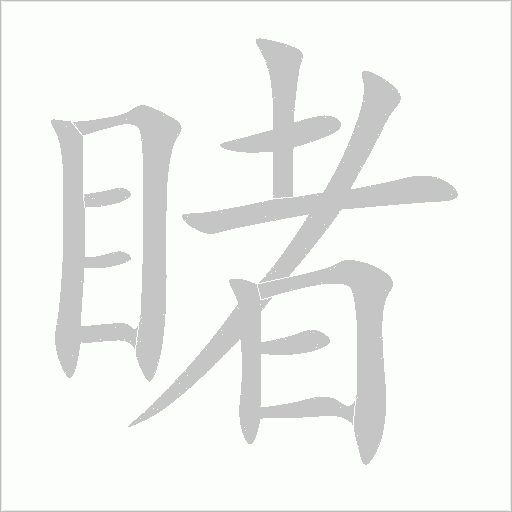 睹字动态笔顺演示