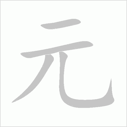 元字动态笔顺演示