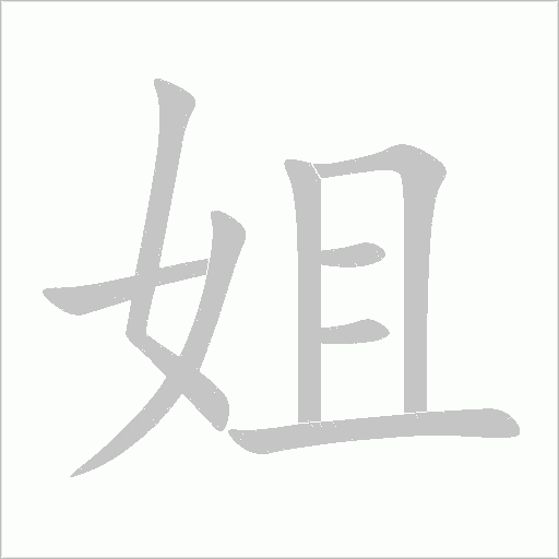 姐字动态笔顺演示
