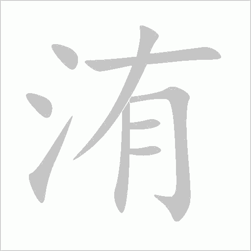 洧字动态笔顺演示