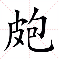 皰字字形