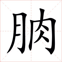朒字字形图片