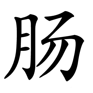 肠字字形图片