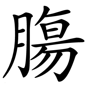 膓字字形图片