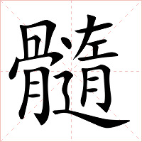 髓字字形