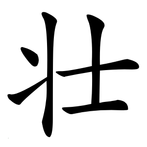 壮字字形图片