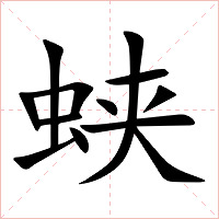 蛱字字形图片