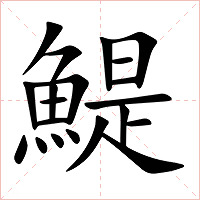 鯷字字形图片