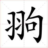 翑字字形图片