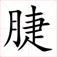 脻字字形图片